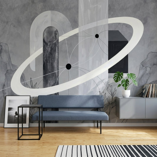 Watercolor Texture Wallpaper Abstract Architecture Removable Minimalist Wall Decor