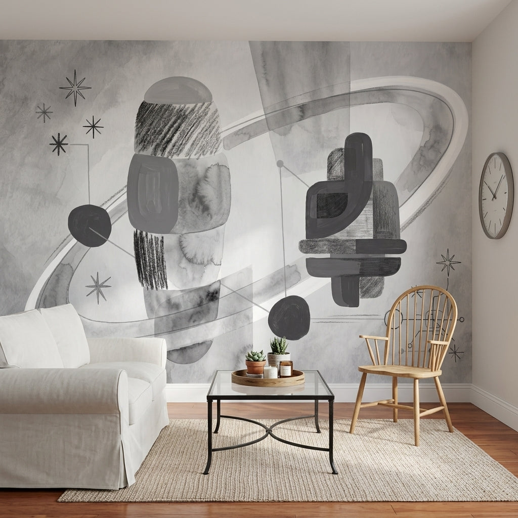 Paper Texture Wallpaper Mid Century Modern Paper Texture Removable Wall Decor