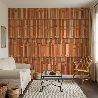 Muted Green Wallpaper Terracotta Vintage Wall Mural