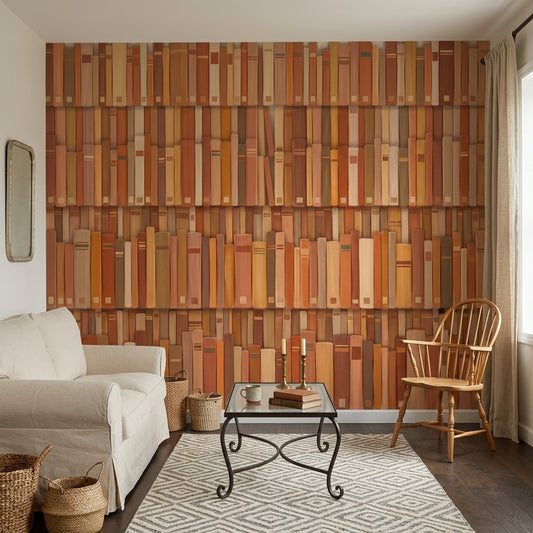 Muted Green Wallpaper Terracotta Vintage Wall Mural
