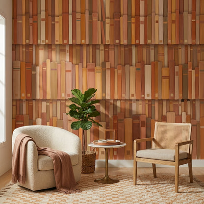 Muted Green Wallpaper Terracotta Vintage Wall Mural