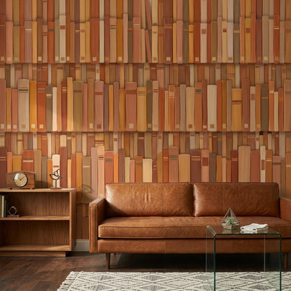 Muted Green Wallpaper Terracotta Vintage Wall Mural