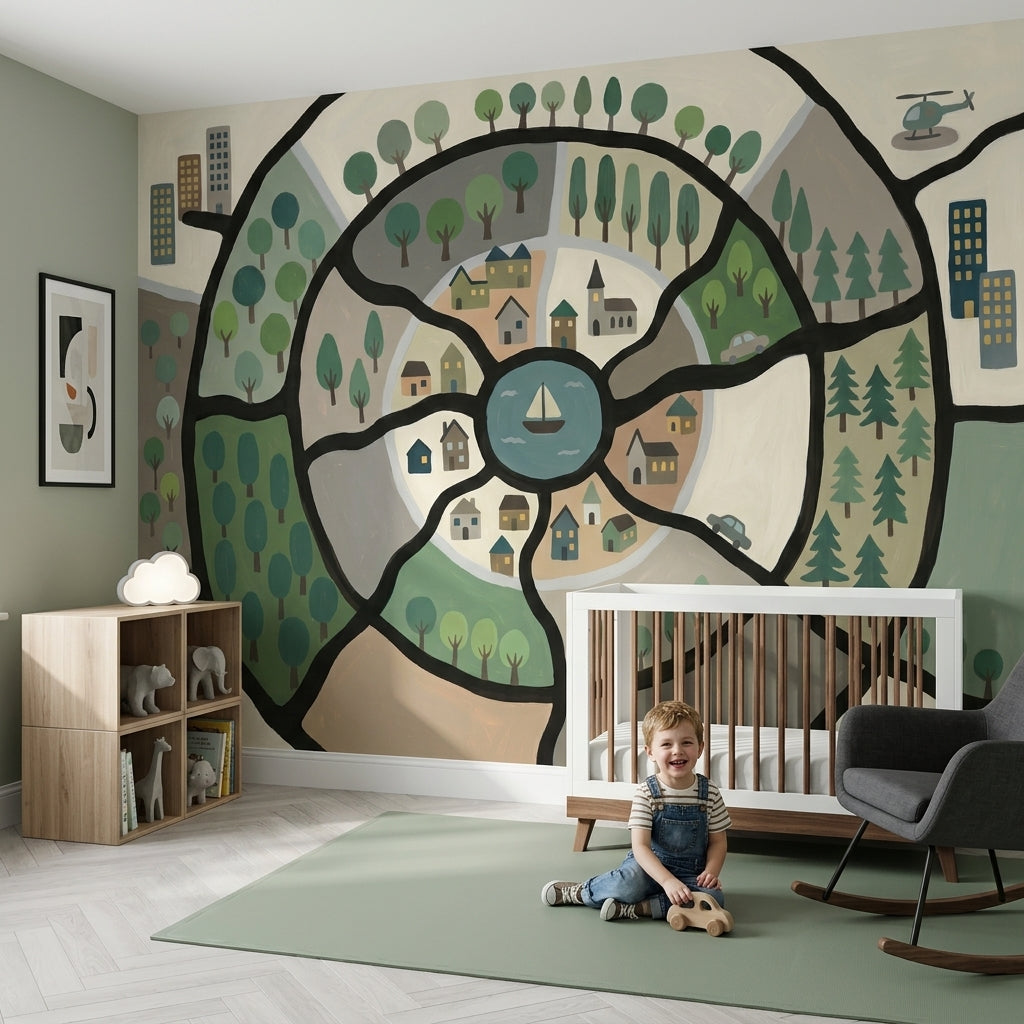Muted Green Wallpaper Sage Green Modern Removable Wall Decor