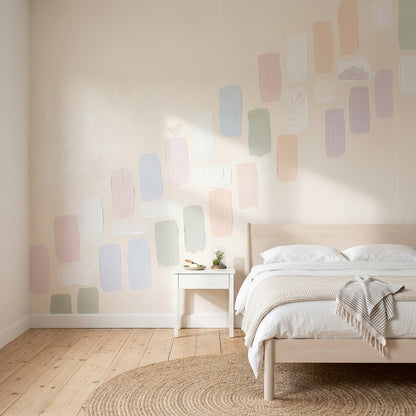 White Background Wallpaper Neutral Backdrop Removable Minimalist Wall Decor