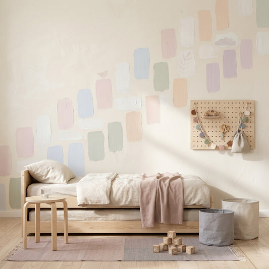 White Background Wallpaper Neutral Backdrop Removable Minimalist Wall Decor