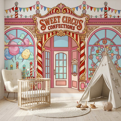 Walls Wallpaper Carnival Candy Wall Mural