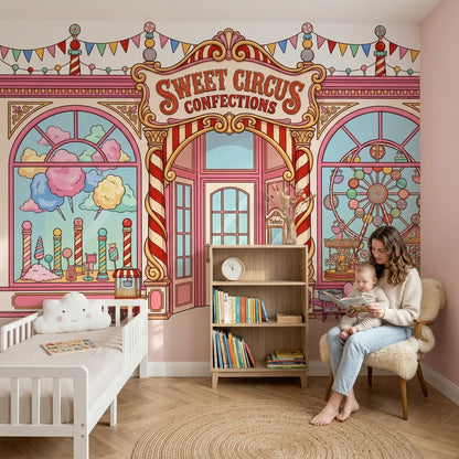 Walls Wallpaper Carnival Candy Wall Mural