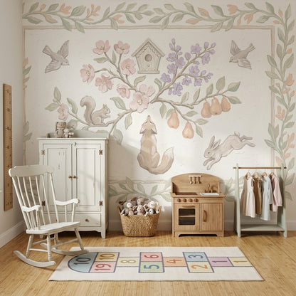 White Background Wallpaper Neutral Removable Pastel Wall Decor