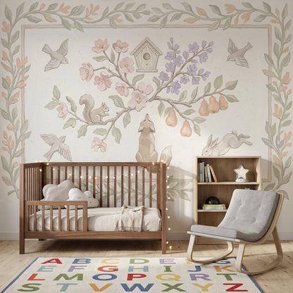 White Background Wallpaper Neutral Removable Pastel Wall Decor
