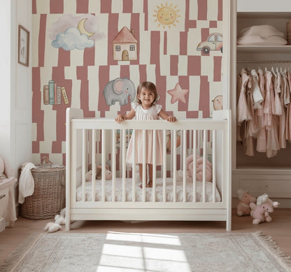 Kids Wallpaper Nursery Whimsical Removable Wall Decor