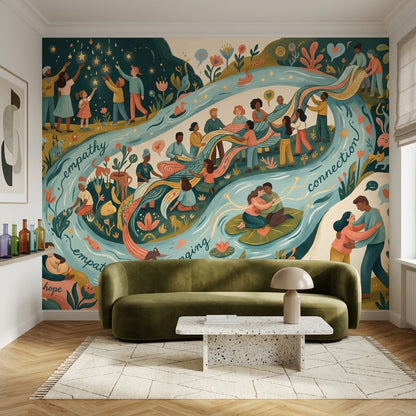 Community Wallpaper Empathy Removable Connection Wall Decor