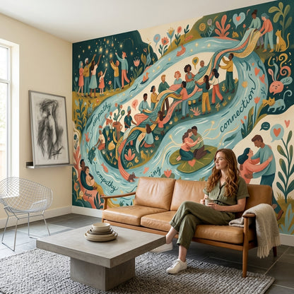 Community Wallpaper Empathy Removable Connection Wall Decor