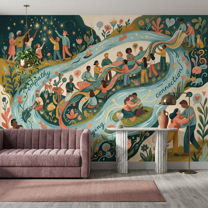 Community Wallpaper Empathy Removable Connection Wall Decor