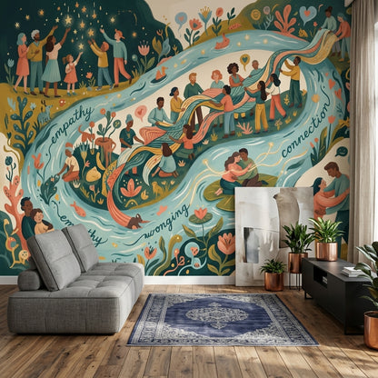 Community Wallpaper Empathy Removable Connection Wall Decor