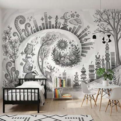 Totem Wallpaper Forest Removable Nursery Wall Decor