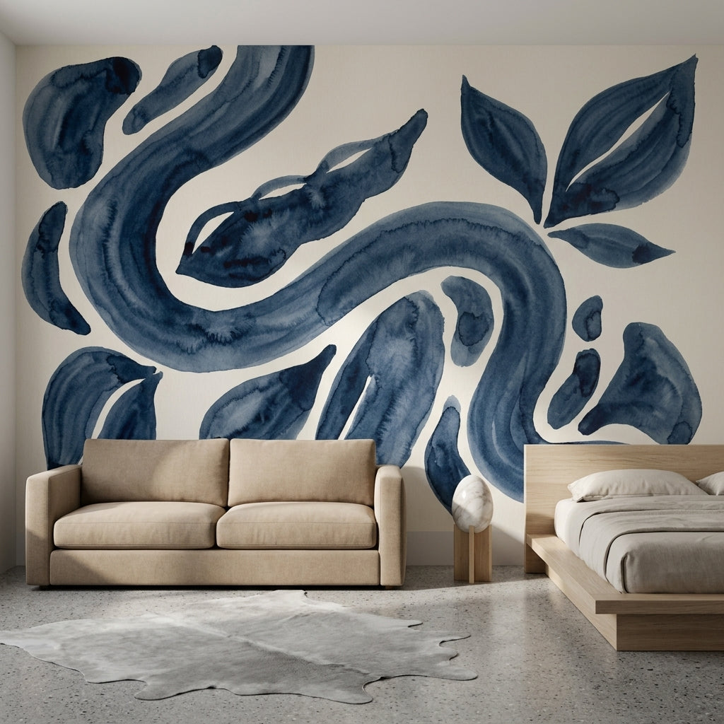 White Background Wallpaper Minimalist Modern Removable Wall Decor