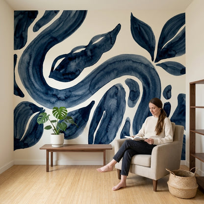 White Background Wallpaper Minimalist Modern Removable Wall Decor
