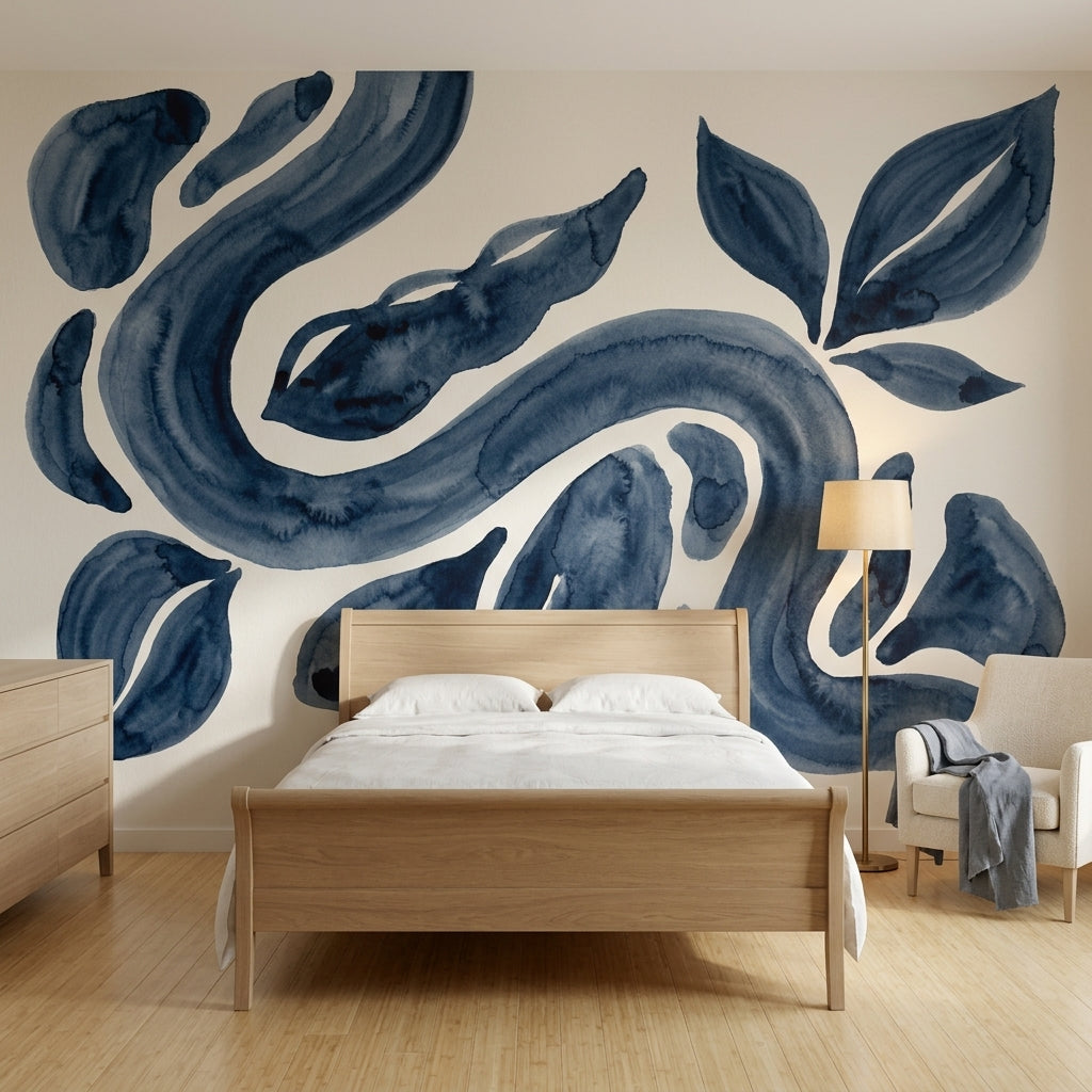 White Background Wallpaper Minimalist Modern Removable Wall Decor