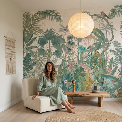 Tropical Wallpaper Botanical Jungle Removable Wall Decor