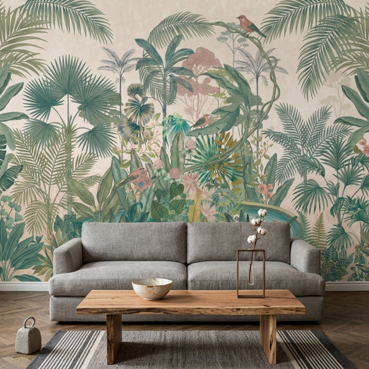 Tropical Wallpaper Botanical Jungle Removable Wall Decor