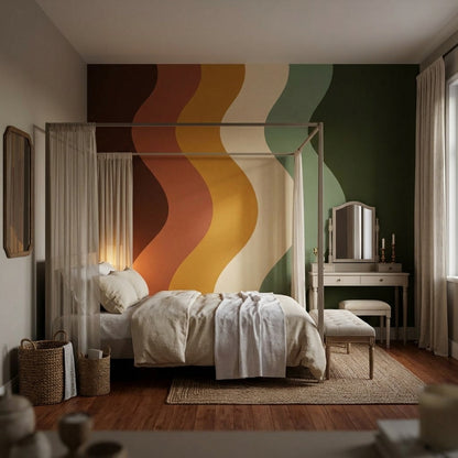 Mid Century Modern Wallpaper Retro Vintage Wall Mural