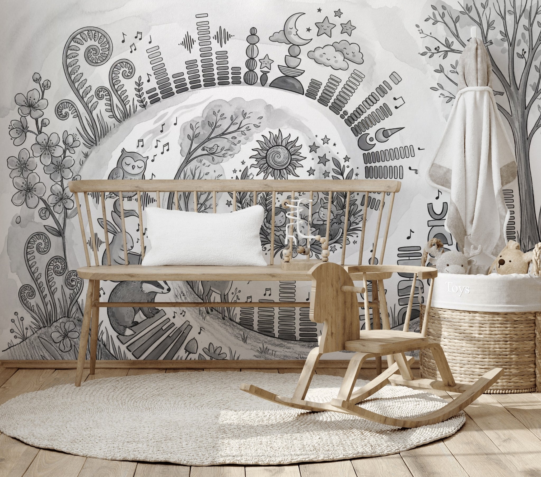 Totem Wallpaper Forest Removable Nursery Wall Decor