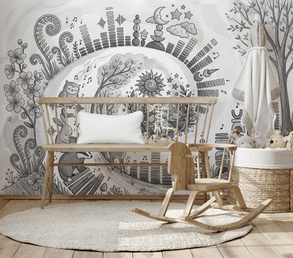 Totem Wallpaper Forest Removable Nursery Wall Decor