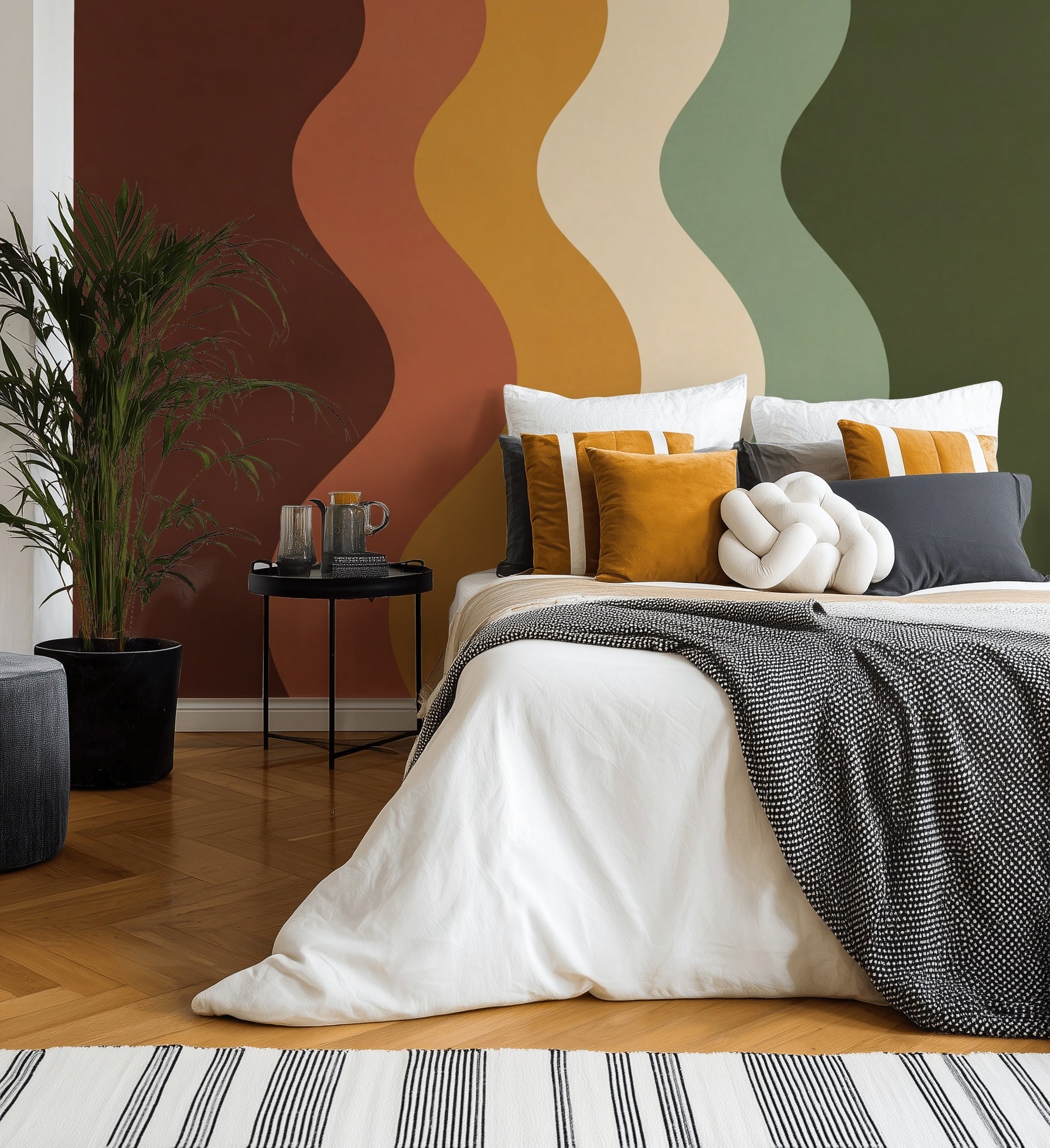 Mid Century Modern Wallpaper Retro Vintage Wall Mural