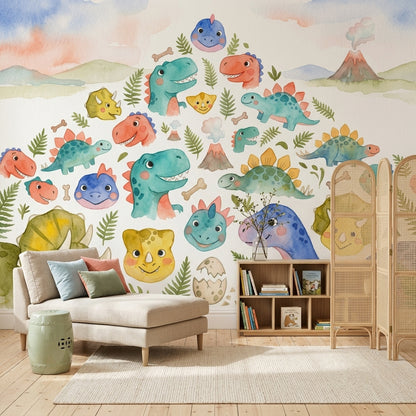 White Background Wallpaper Nursery Kids Removable Wall Decor