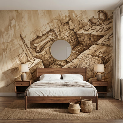 Walls Wallpaper Stone Vintage Wall Mural