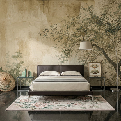 Paper Texture Wallpaper Muted Green Muted Green Wall Mural