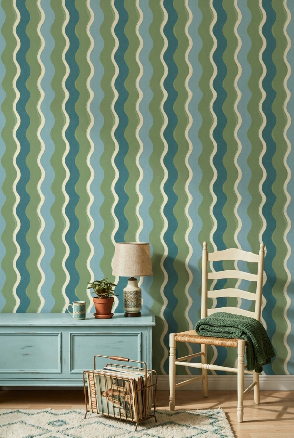 Mid Century Modern Wallpaper Retro Modern Decorative Mural