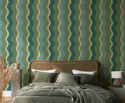 Mid Century Modern Wallpaper Retro Modern Decorative Mural