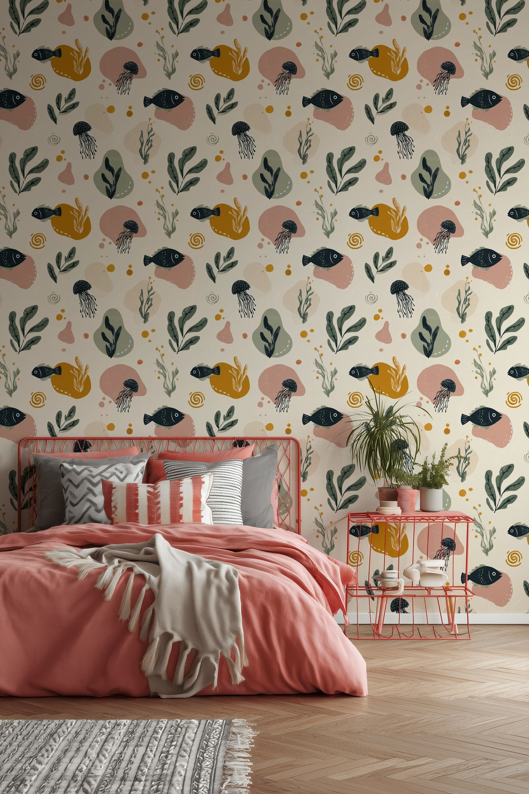 Underwater Wallpaper Sea Life Removable Fish Wall Decor