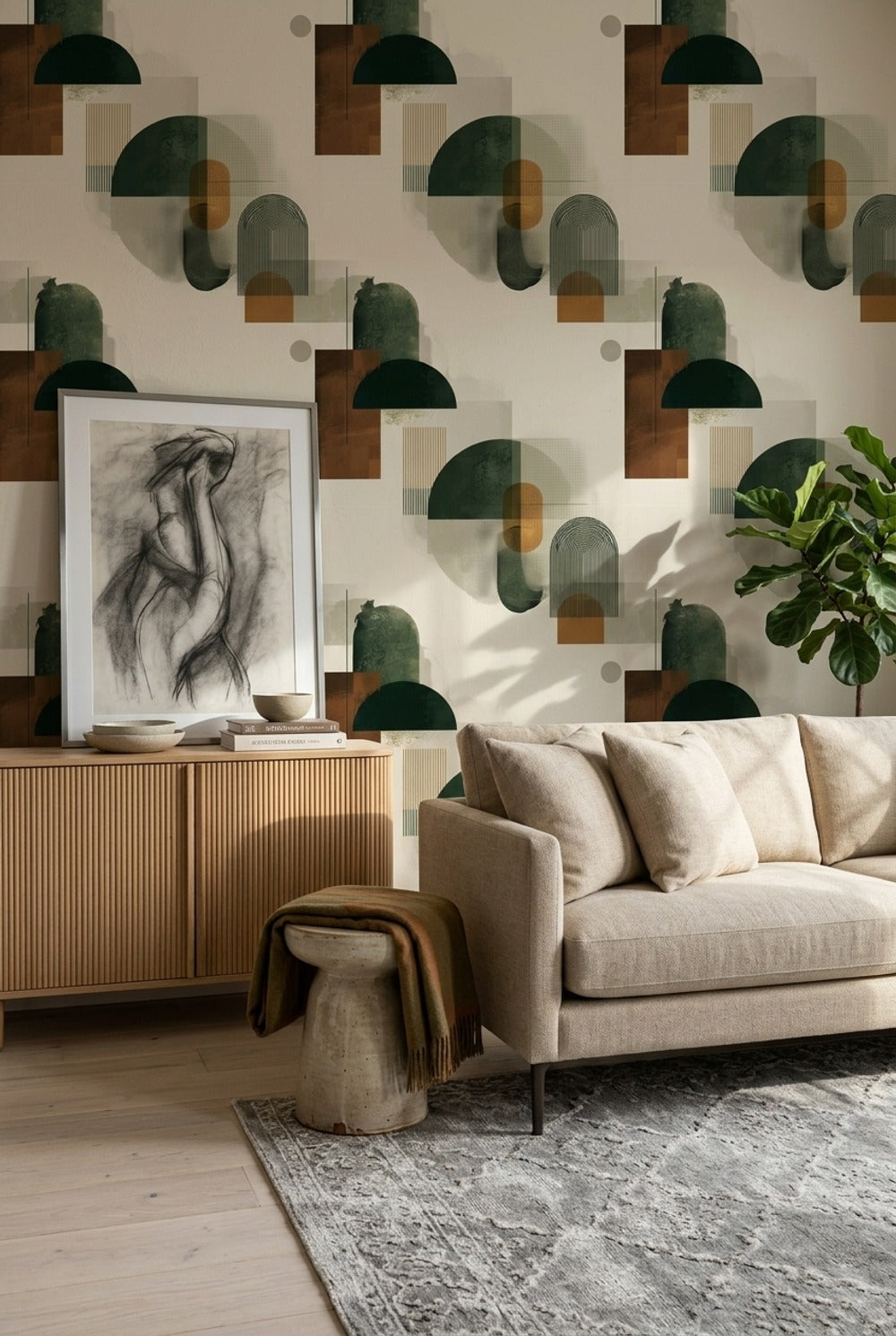 Paper Texture Wallpaper Mid Century Modern Paper Texture Decorative Mural