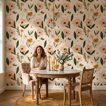 Wildflowers Wallpaper Floral Botanical Decorative Mural