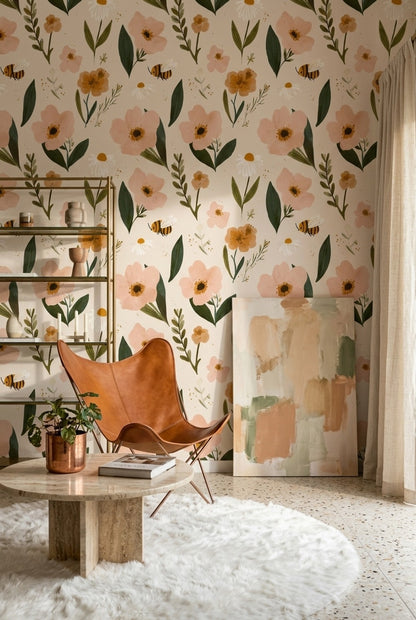 Wildflowers Wallpaper Floral Botanical Decorative Mural