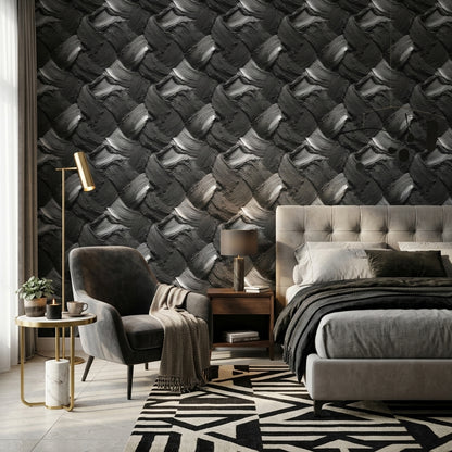 Textured Paint Wallpaper Impasto Removable Palette Knife Strokes Wall Decor