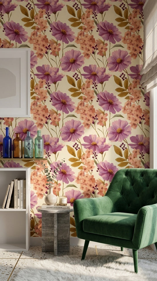 Pink Cherry Wallpaper Cherry Blossom Decorative Mural