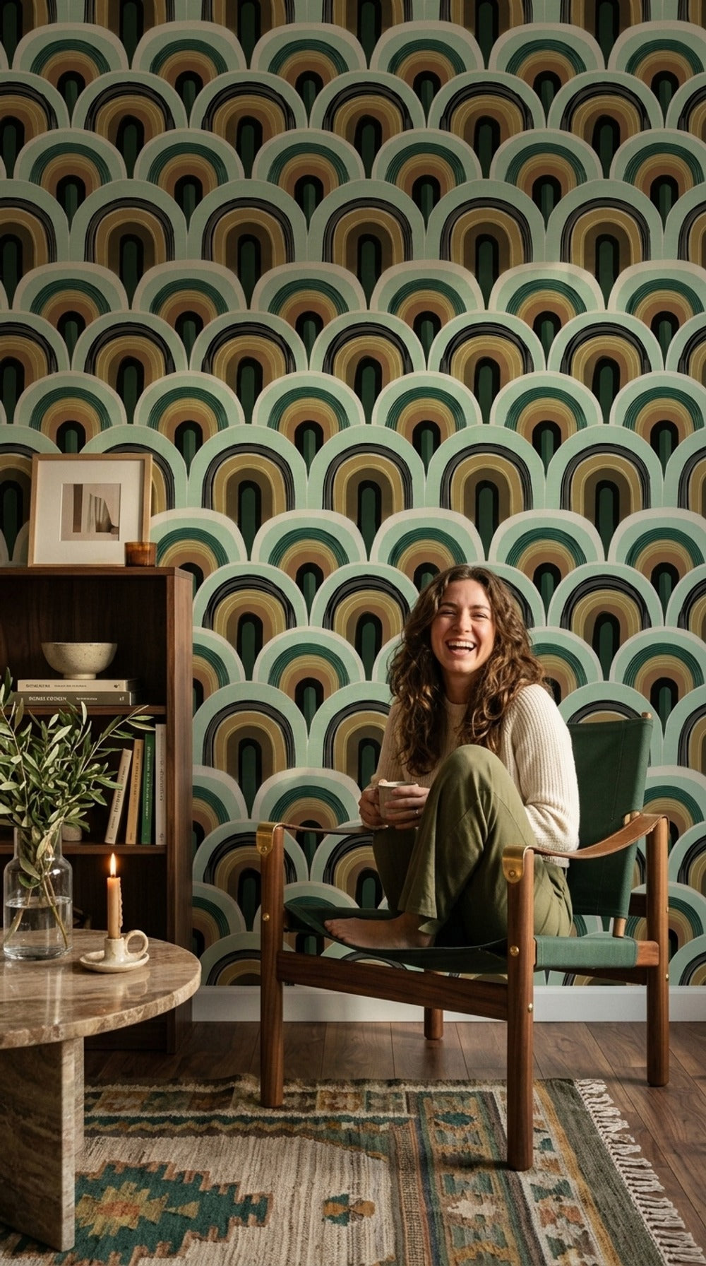 Mid Century Modern Wallpaper Retro Modern Decorative Mural