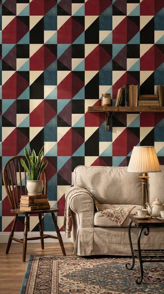 Mid Century Modern Wallpaper Retro Modern Decorative Mural