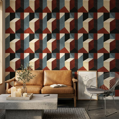 Mid-Century Modern Wallpaper Walls Removable Cocomurals Wall Decor