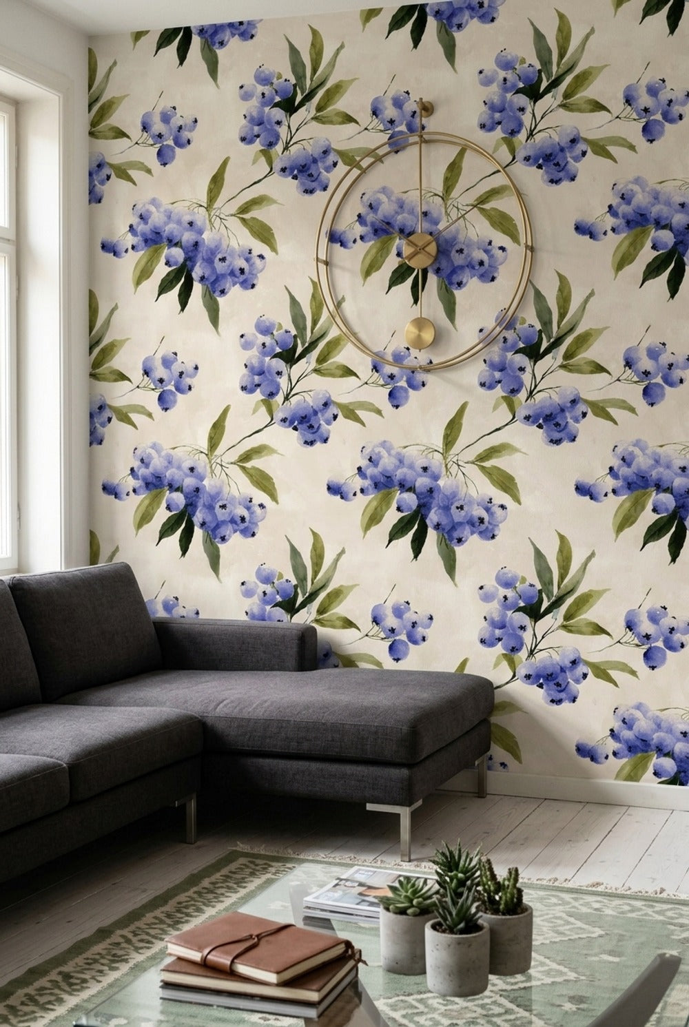 Watercolor Texture Wallpaper Painted Surface Paper Grain Removable Wall Decor