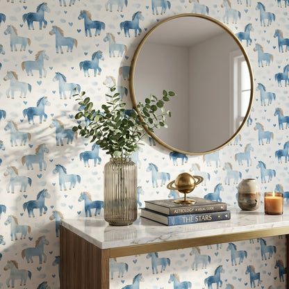 White Background Wallpaper Nursery Kids Removable Wall Decor
