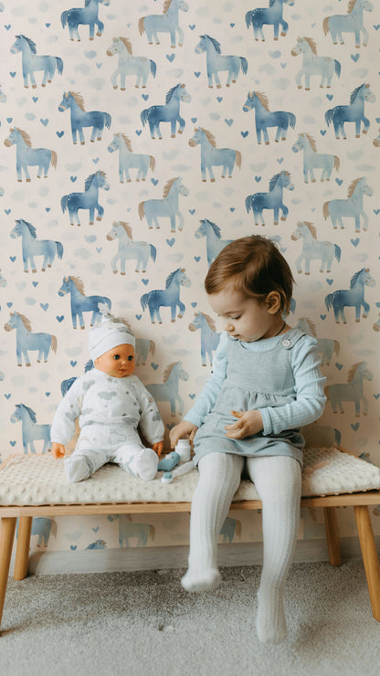 White Background Wallpaper Nursery Kids Removable Wall Decor