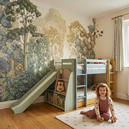 Misty Forest Wallpaper Woodland Botanical Removable Wall Decor