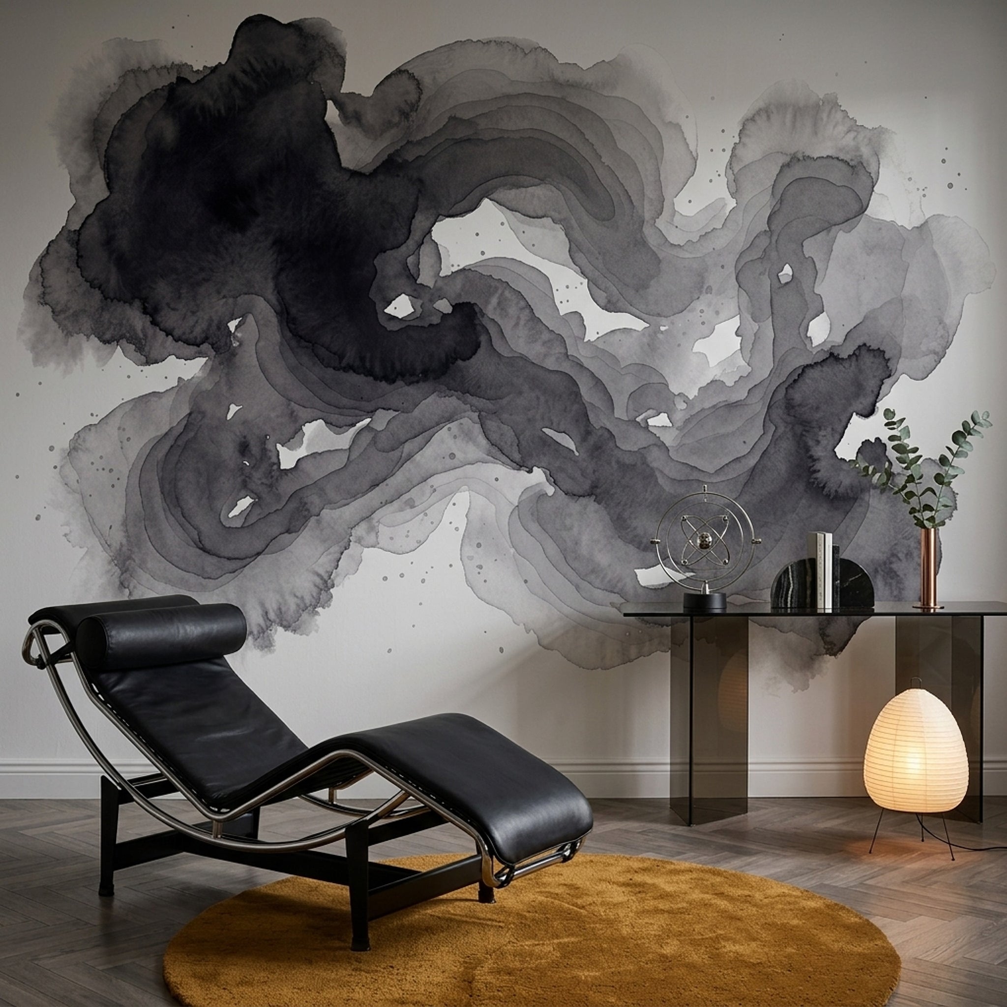 White Background Wallpaper Minimal Modern Removable Wall Decor