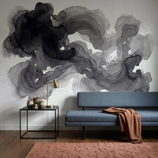 White Background Wallpaper Minimal Modern Removable Wall Decor