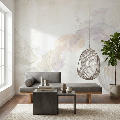Paper Texture Wallpaper Textured Neutral Removable Wall Decor