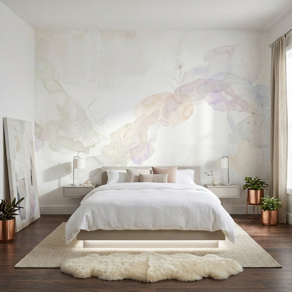 Paper Texture Wallpaper Textured Neutral Removable Wall Decor